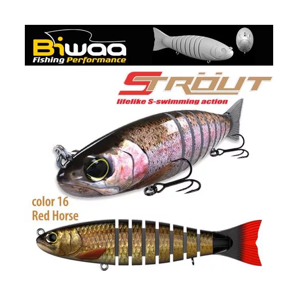 Biwaa Strout 14cm 29gr 16 Redhorse Wobbler 1db