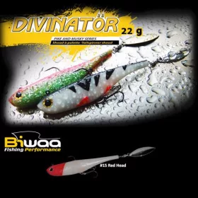 Biwaa Divinator Junior 14cm 22gr 15 Red Head Spinnertail 1db