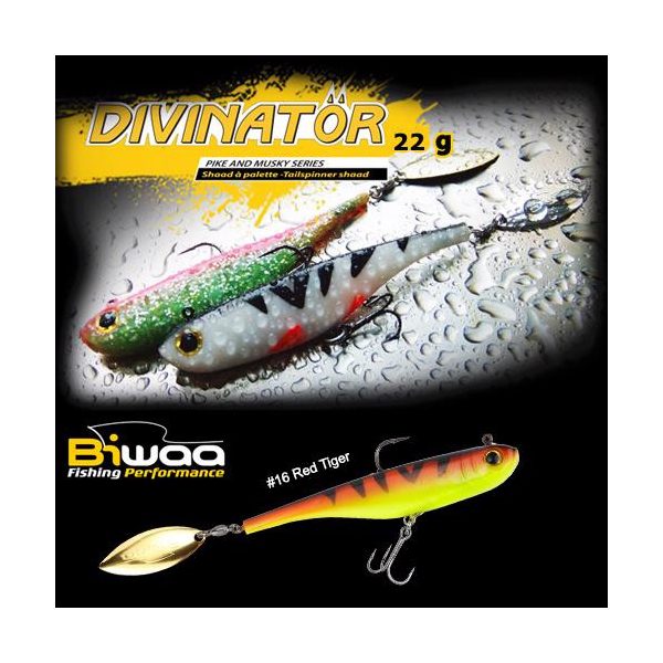 Biwaa Divinator Junior 14cm 22gr 16 Red Tiger Spinnertail 1db
