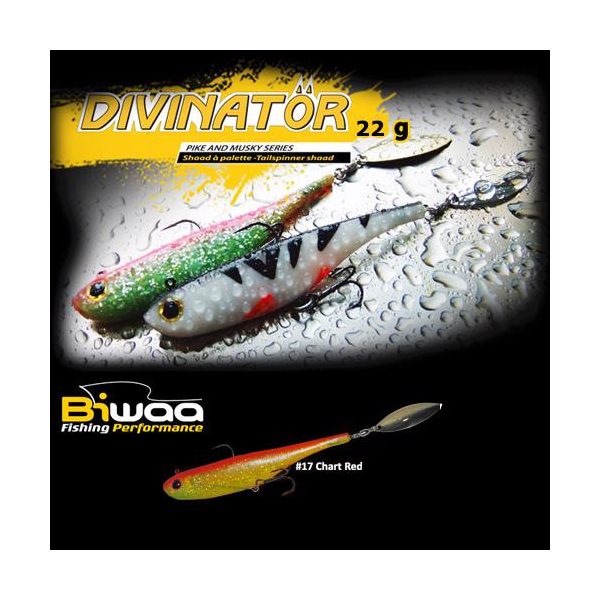 Biwaa Divinator Junior 14cm 22gr 17 Chart Red Back Spinnertail 1db
