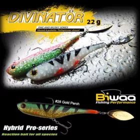   Biwaa Divinator Junior 14cm 22gr 28 Gold Perch Spinnertail 1db