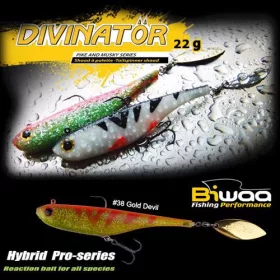   Biwaa Divinator Junior 14cm 22gr 38 Gold Devil Spinnertail 1db