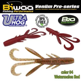 Biwaa Ultra Hog 10cm 04 Watermelon Red Gumi Műcsali 8db
