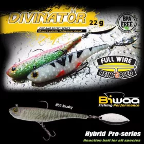 Biwaa Divinator Junior 14cm 22gr 55 Musky Spinnertail 1db