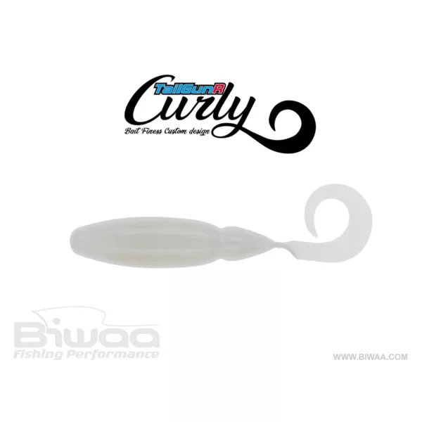 Biwaa Tailgunr Curly 9cm 008 Pearl White Gumihal 7db