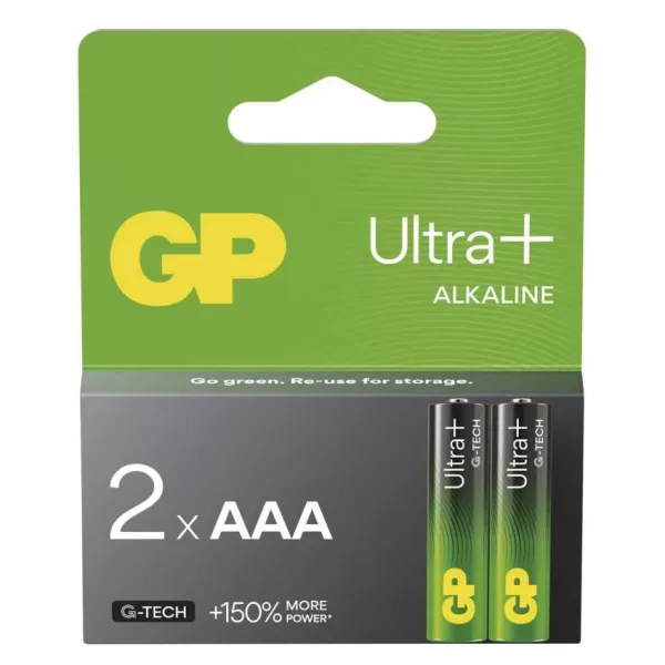 GP Pila Alcalina Ultra Plus AAA 2 pz