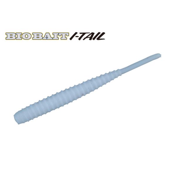 Major Craft BioBait I-Tail 4,5cm #008 White Silver Plasztik Csali 8db