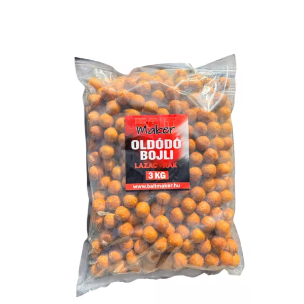 Bait Maker 24mm Lazac-Rák Oldódó Bojli 3kg