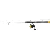 Black Cat Hard Core Combo Spin Rod 2,40m 20-200gr Canna da spinning in 2 pezzi con mulinello Black Passion FD 50 e Filo