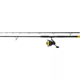   Black Cat Hard Core Combo Allround Rod 2,70m 500gr Canna in 2 pezzi con mulinello Black Passion FD 80 e Filo