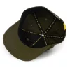 Black Cat Green Flat Peak Cap Baseball Sapka
