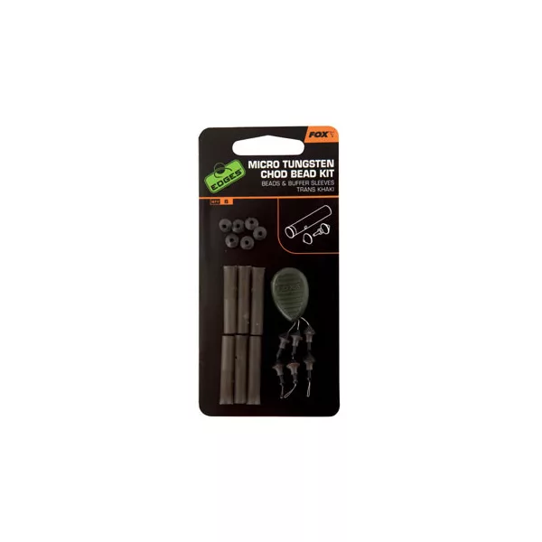 Fox EDGES™ Micro Chod Bead Kit - Trans Khaki Kit di perline in gomma