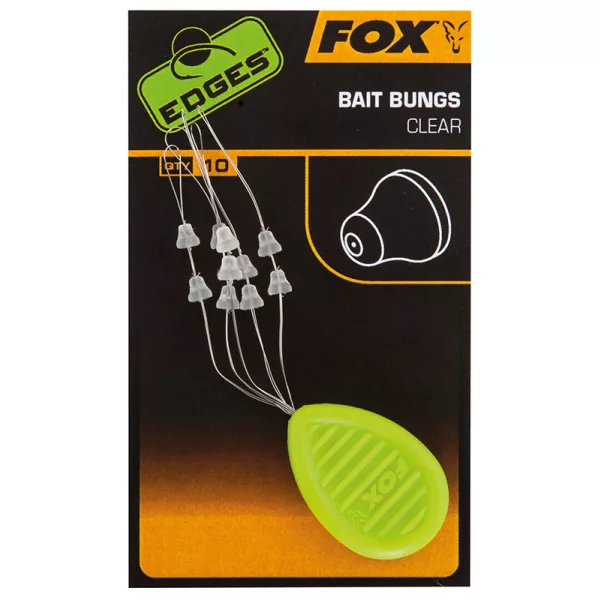 Fox EDGES™ Bait Bungs Clear Stopper per esche
