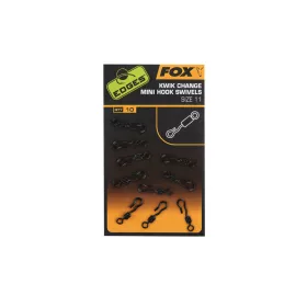 Fox Edges Kwik Change Mini Hook Swivels Girella 10 pz
