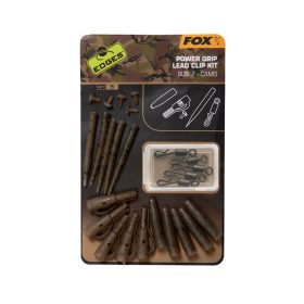   Fox EDGES™ Camo Power Grip Lead Clip Kit Misura 7 Size 7 x5 Clip Rapide