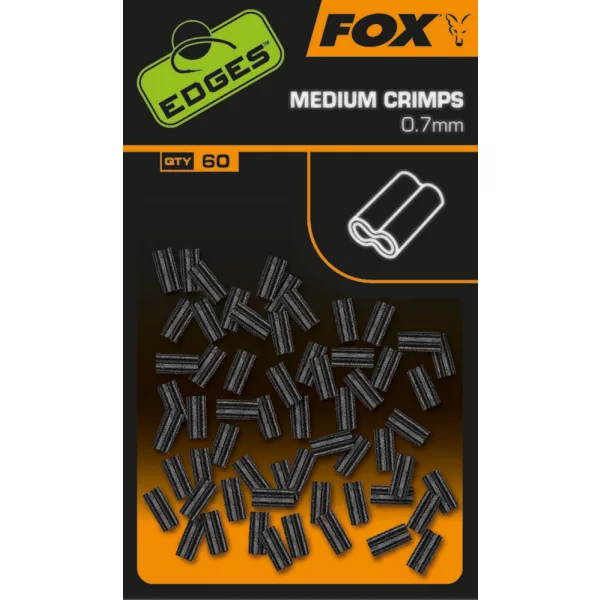 Fox Edges Medio Tubo a Crimpare 0,7mm 60pz