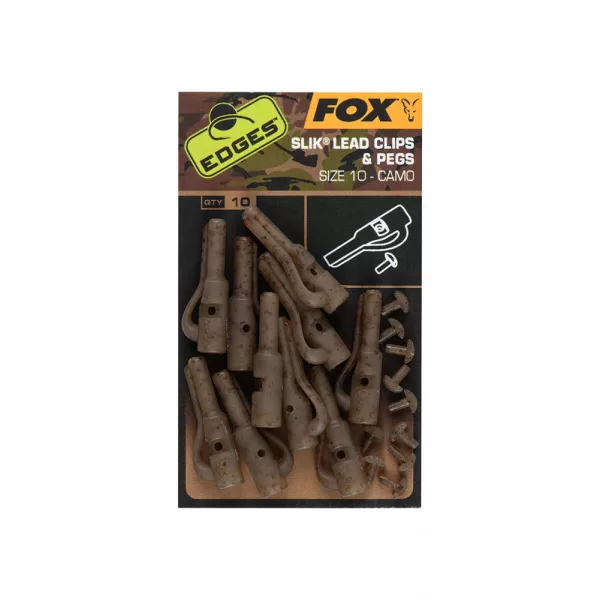Fox Edges Camo 10 Clip per Piombo 10pz