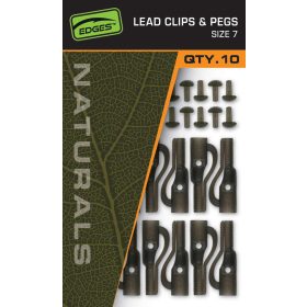 Fox Edges Naturals Size 7 Lead Clips & Pegs Clip per piombo