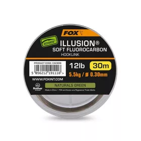   Fox Illusion Soft Naturals Green Fluorocarbon Leader 0,30mm 30m