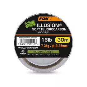   Fox Illusion Soft Naturals Green Fluorocarbon Leader 0,35mm 30m