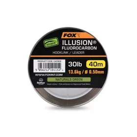 Fox Illusion Naturals Green Fluorocarbon Leader 0,50mm 40m