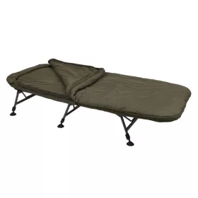   Fox Flatliner X System Letto da Pesca a 6 Gambe con Sacco a Pelo