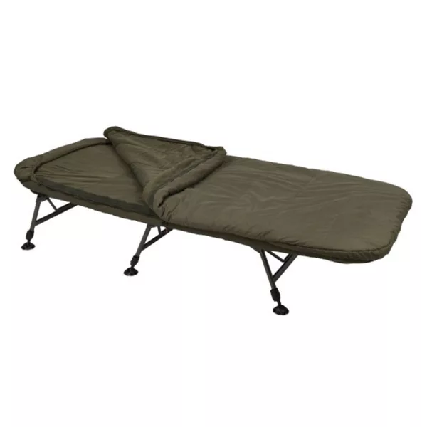 Fox Flatliner X System Letto da Pesca a 6 Gambe con Sacco a Pelo