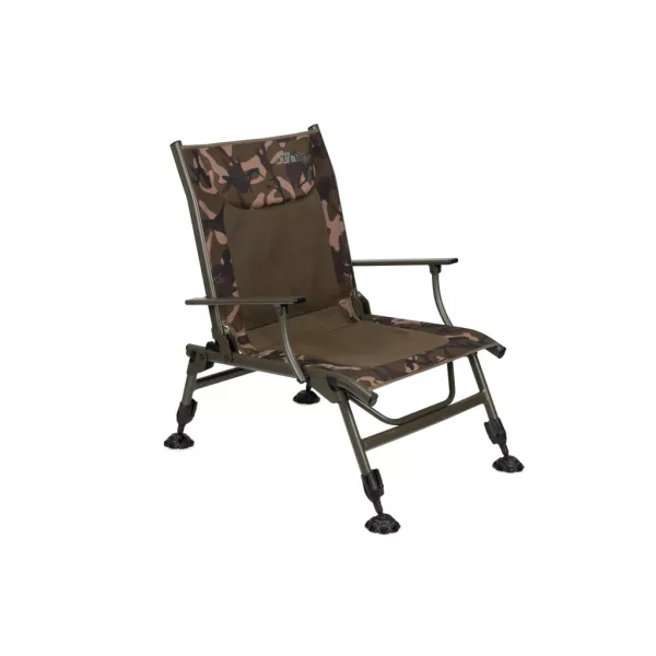 Fox Duralite Recliner Arm Chair Sedia da Pesca con Braccioli 32-40x52x46cm