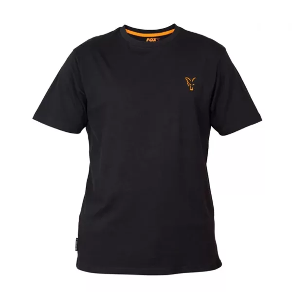 Fox Collection T-Shirt Nero-Arancione Taglia 2XL