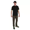 Fox Collection T-Shirt Nero-Arancione Taglia 2XL