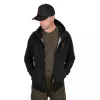 Fox Collection LW Hoody Felpa con Cappuccio Nera Arancione S