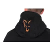 Fox Collection LW Hoody Felpa con Cappuccio Nera Arancione S