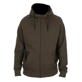Fox Collection LW Hoody Felpa con Cappuccio Verde Nera 2XL