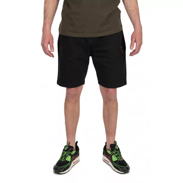 Fox Collection LW Jogger Short Nero-Arancione Pantaloncini S