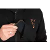 Fox Collection Black-Orange Sherpa Hoody Felpa con cappuccio S