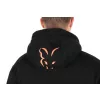 Fox Collection Black-Orange Sherpa Hoody Felpa con cappuccio L