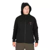 Fox Collection Black-Orange Sherpa Hoody Felpa con Cappuccio XL