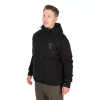Fox Collection Black-Orange Sherpa Hoody Felpa con cappuccio 2XL