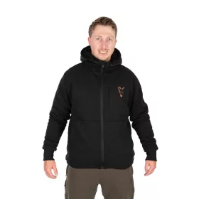  Fox Collection Black-Orange Sherpa Hoody Felpa con cappuccio 3XL
