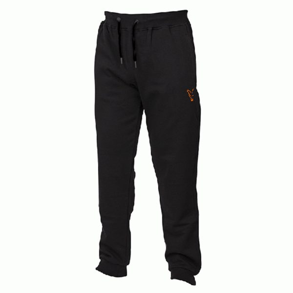 Fox Collection Sherpa Joggers Pantaloni della tuta Nero-Arancio 2XL
