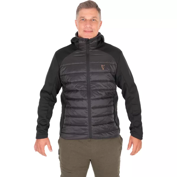 Fox Collection Hybrid Jacket Giacca Nero-Arancione L