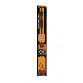   Fox Edges Wide Gape 6 - 20lb Camotex Semi Stiff x 2 Amo pre-legato