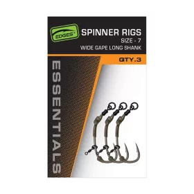   Fox Edges Spinner Rigs 6 Anelli, Amo con Ardiglione Girevole 3pz