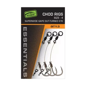   Fox Edges SWGO Chod Rig Ami Pre-Legato con Ardiglione Taglia 5, 3pz