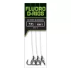 Fox Carp Ready Rigs Fluoro D Rig Ami Pre-Legato con Ardiglione Taglia 6, 3pz