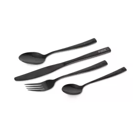   Fox Cookware Set di posate in acciaio inossidabile nero da 4 pezzi