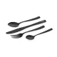 Fox Cookware Set di posate in acciaio inossidabile nero da 4 pezzi