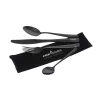 Fox Cookware Set di posate in acciaio inossidabile nero da 4 pezzi