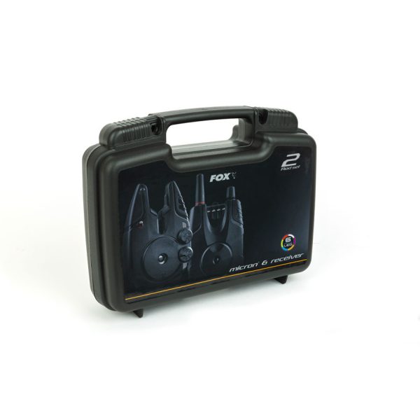 Fox Micron MX Set 2 Canne 2+1 Pezzi Segnalatore D'abboccata Elettrico