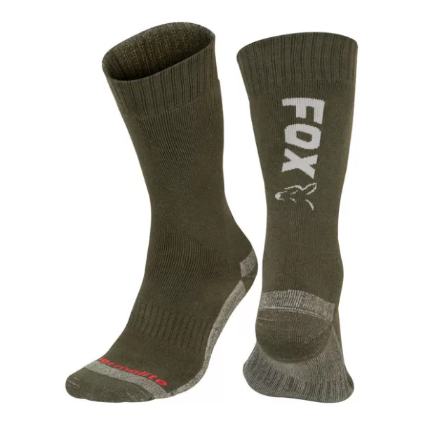 Fox Collection Thermolite Long Socks Green-Silver Calze 40-43